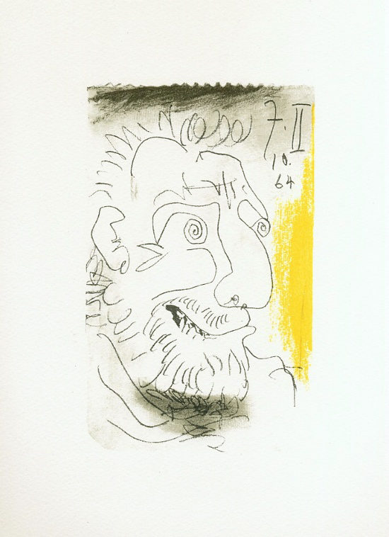 Lithographie de Pablo Picasso : Le Got du bonheur, Carnet II - Planche 22
