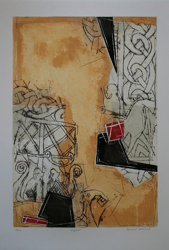 Lithographie Originale Curiosa 1977 Par Sir L. - Signée Numérotée, Tirage 50 Ex