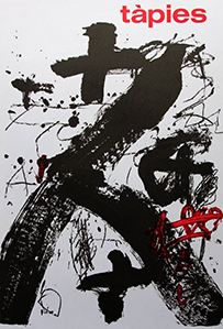 Lithographie originale Antoni Tàpies - Maeght (1985)