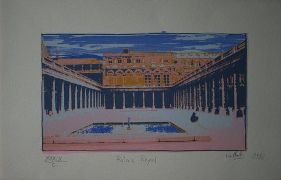 Alain VALTAT : Serigrafia original firmada y numerada : Palais-Royal