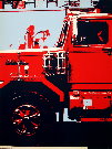 Alain VALTAT : Serigrafia firmada : Red Truck