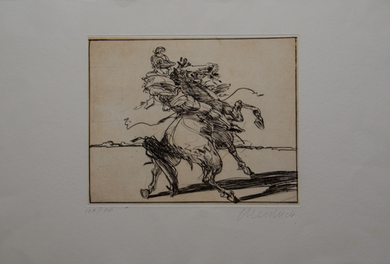 Gravure originale signe et numrote de Claude Weisbuch : Dragon