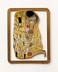Klimt bookmark : The kiss