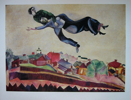 Marc Chagall : Au-dessus de la ville, 1914-18