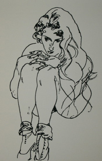 Egon SCHIELE - Femme nue pelotonnée, 1918