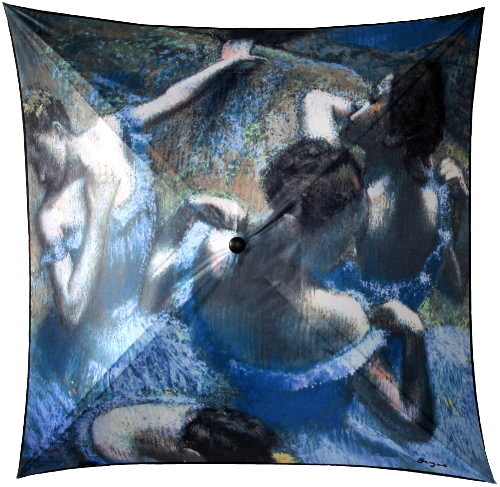 Paraguas Edgar Degas, Las bailarinas azules