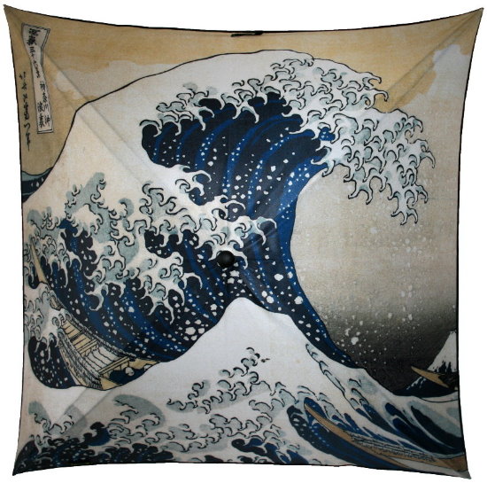 Parapluie Hokusai, La grande vague de Kanagawa