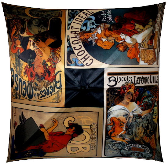 Parapluie Alfons Mucha, Affiches publicitaires