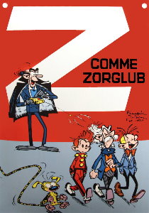 Placca smaltata Franquin : Z comme Zorglub