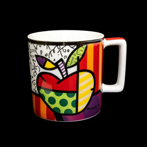 Romero Britto mug : Apple