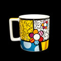 Romero Britto Mug : Flower, detail n3
