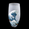 Vase Hokusai en verre : La grande vague de Kanagawa