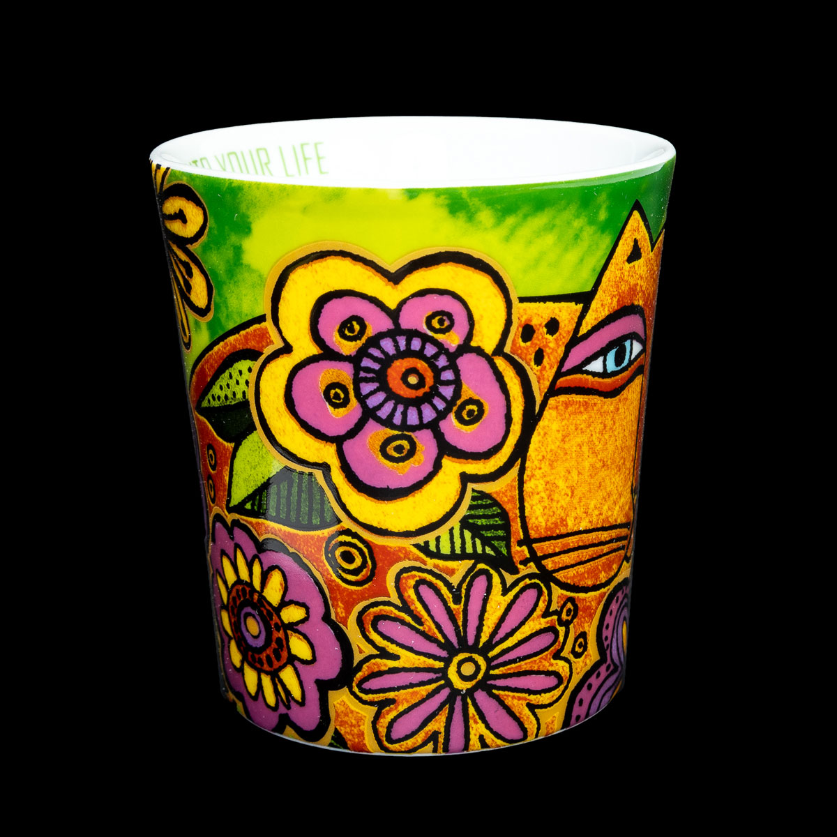 Mug Laurel Burch en porcelaine : Bring Spring into your life, détail n°2