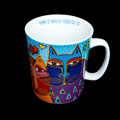 Mug Laurel Burch, in porcellana : Home is where your cat is