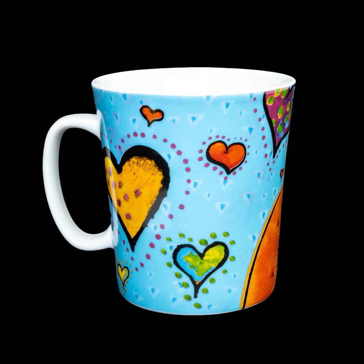 Mug Laurel Burch en porcelaine : Home is where your cat is, détail n°3