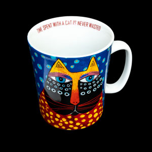 Mug Laurel Burch : Time spent with a cat is never wasted
