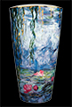 Vase Claude Monet : Nymphéas et Saule, détail n°3