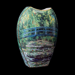 Vaso en porcelana Claude Monet : El puente japonés de Giverny