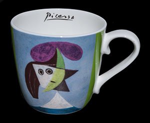Tasse Pablo Picasso : Femme au chapeau mauve