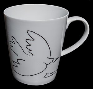 Pablo Picasso porcelain cup, The dove