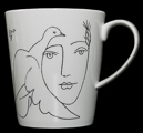 Pablo Picasso Mug : Face of Peace, detail n°1