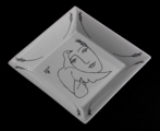Vide-poche Pablo Picasso en porcelaine : Visage