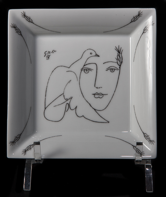 Vide-poche Pablo Picasso en porcelaine : Visage