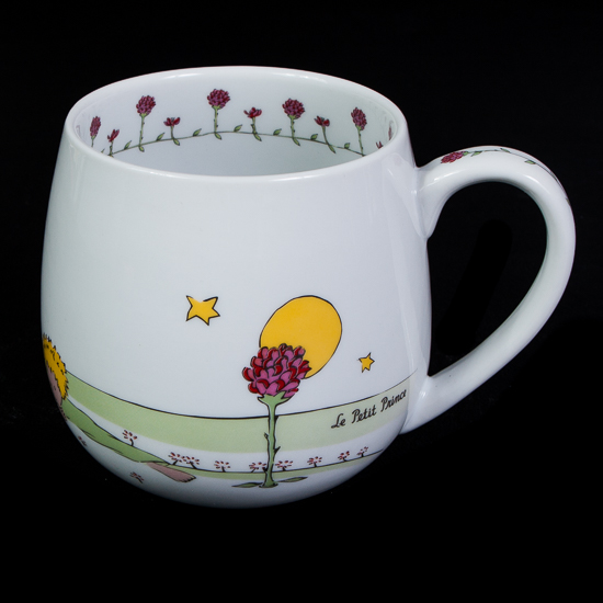 Mug Saint Exupéry, in porcellana : Le petit Prince, Fleur