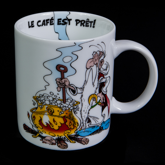 Mug Astérix & Obélix (Uderzo) en porcelaine : Le café est prêt