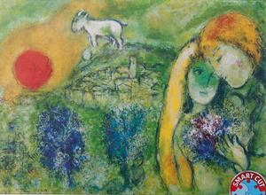 Rompecabezas Marc Chagall : Los enamorados de Vence, 1957