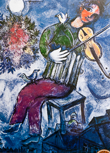 Rompecabezas Marc Chagall : Le violoniste bleu