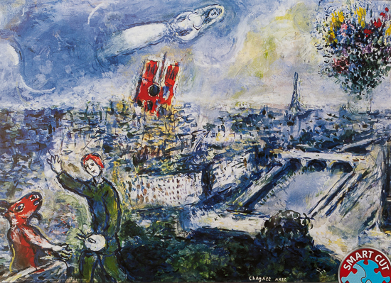 Puzzle Marc Chagall : Vue de Paris