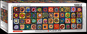 Puzzle Kandinsky : Color study of squares (panoramique)