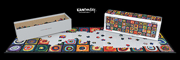 Rompecabezas Kandinsky : Color study of squares (Panorámico)
