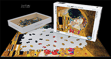 Puzzle 1000p Gustav Klimt : Il bacio (dettaglio)