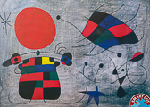 Puzzle Joan Miro : Il Sorriso delle Ali di Fiamme,1954