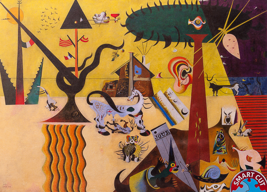 Joan Miro puzzle : The Tilled Field