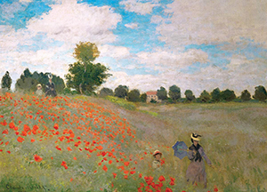 Puzzle Claude Monet : Le champ de coquelicots