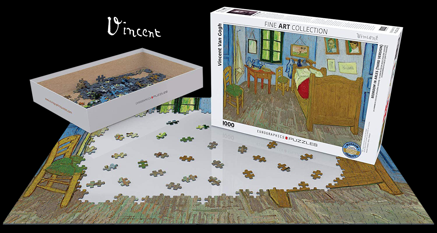 Vincent Van Gogh puzzle 1000 p : Vincent's Bedroom at Arles (pieces)