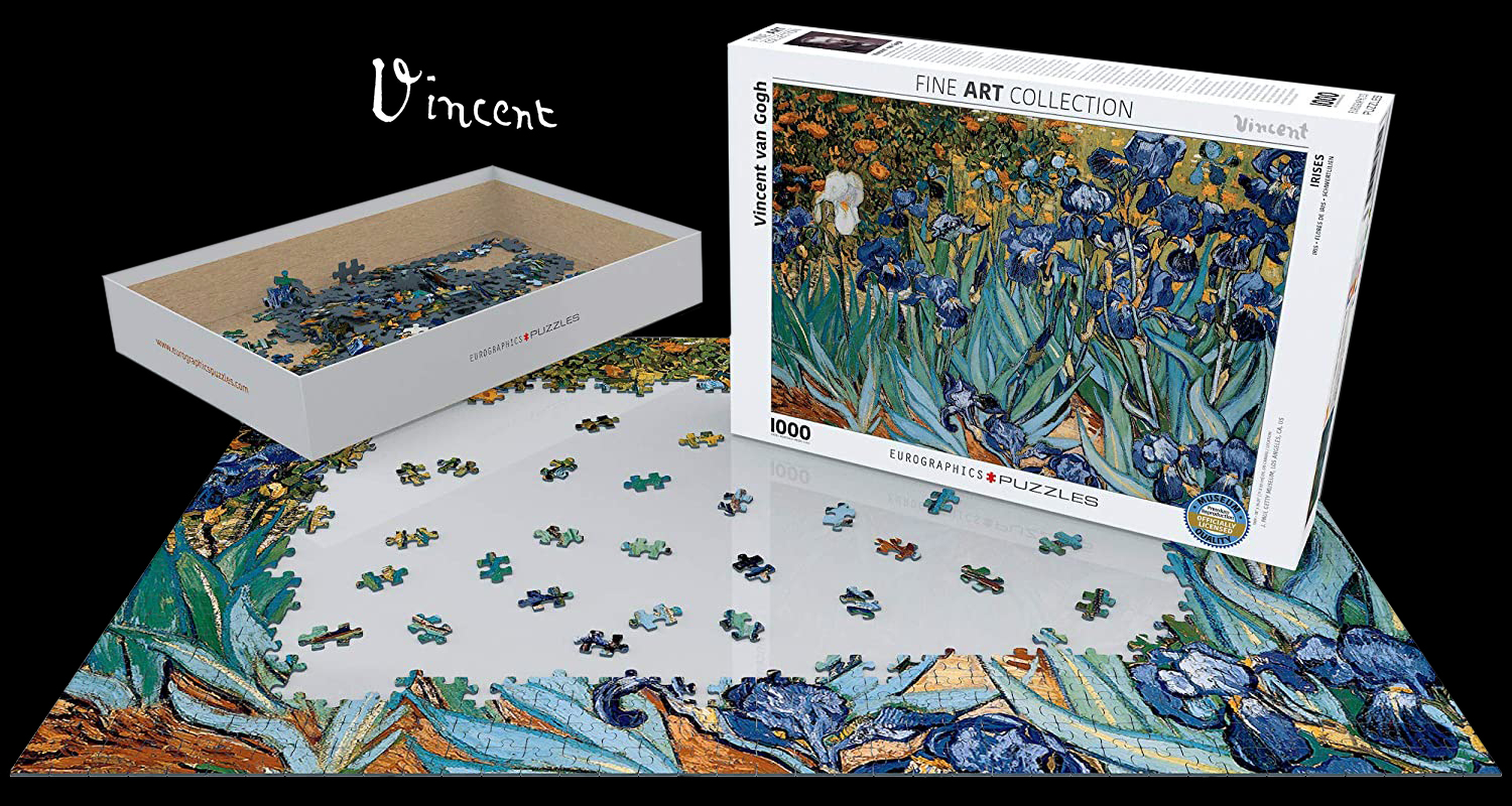 Vincent Van Gogh Irises Puzzle 1000 pcs Jigsaw puzzles TOMAX Art Vintage Crafts 