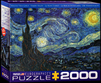 Puzzle 2000p Vincent Van Gogh : Nuit étoilée