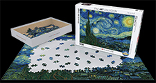 Puzzle 1000p Vincent Van Gogh : Nuit étoilée