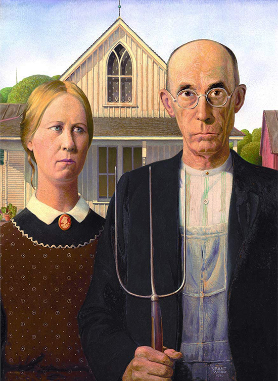 Puzzle Grant Wood : American Gothic