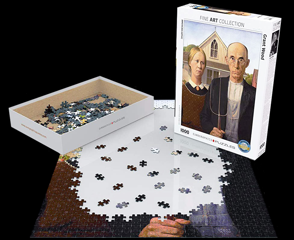 Eurographics Puzzle American Gothic 1000 Pieces Grant Wood 