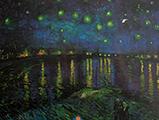 Vincent Van Gogh : Noche estrellada sobre el Rdano