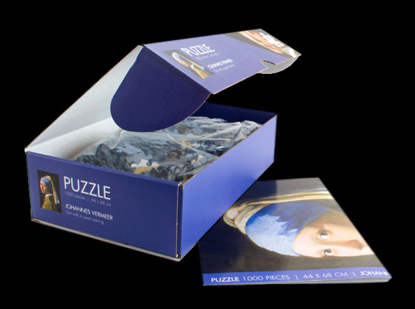 Puzzle Fille à la perle - Vermeer - Or - Puzzle - Puzzle 1000 pièces  adultes