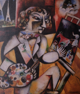 Puzzle Marc Chagall : Autoportrait aux 7 doigtsAutoportrait aux 7 doigts