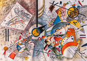 Rompecabezas Kandinsky : Bustling Aquarelle