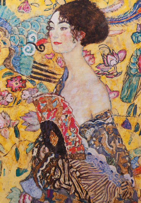 Puzzle Gustav Klimt : La dame à l’éventail