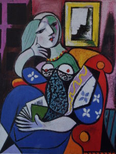 Pablo Picasso puzzle : Femme avec livre